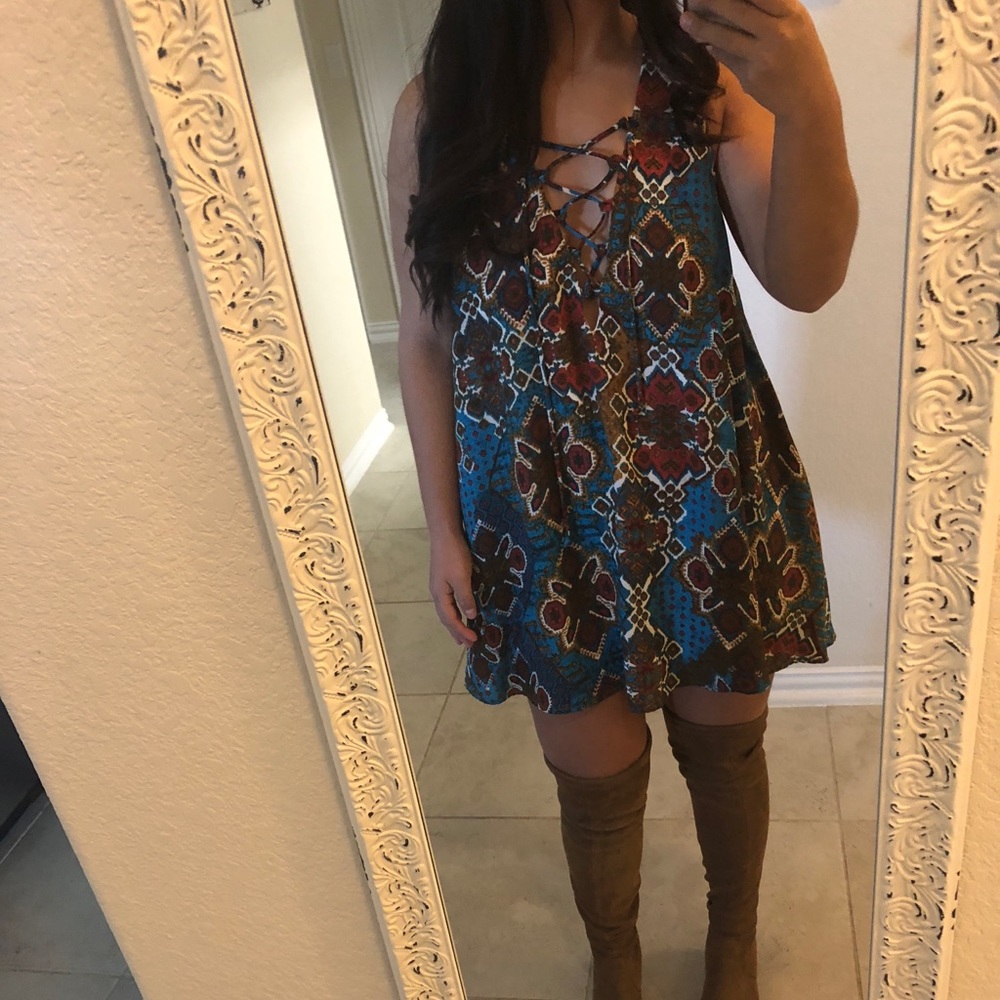 SMYM Lace Up Dress